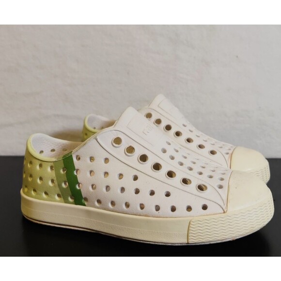 Native Bloom Little Kids Marble, White Size C8 Unisex Slip On Lite Sandals - Picture 3 of 9